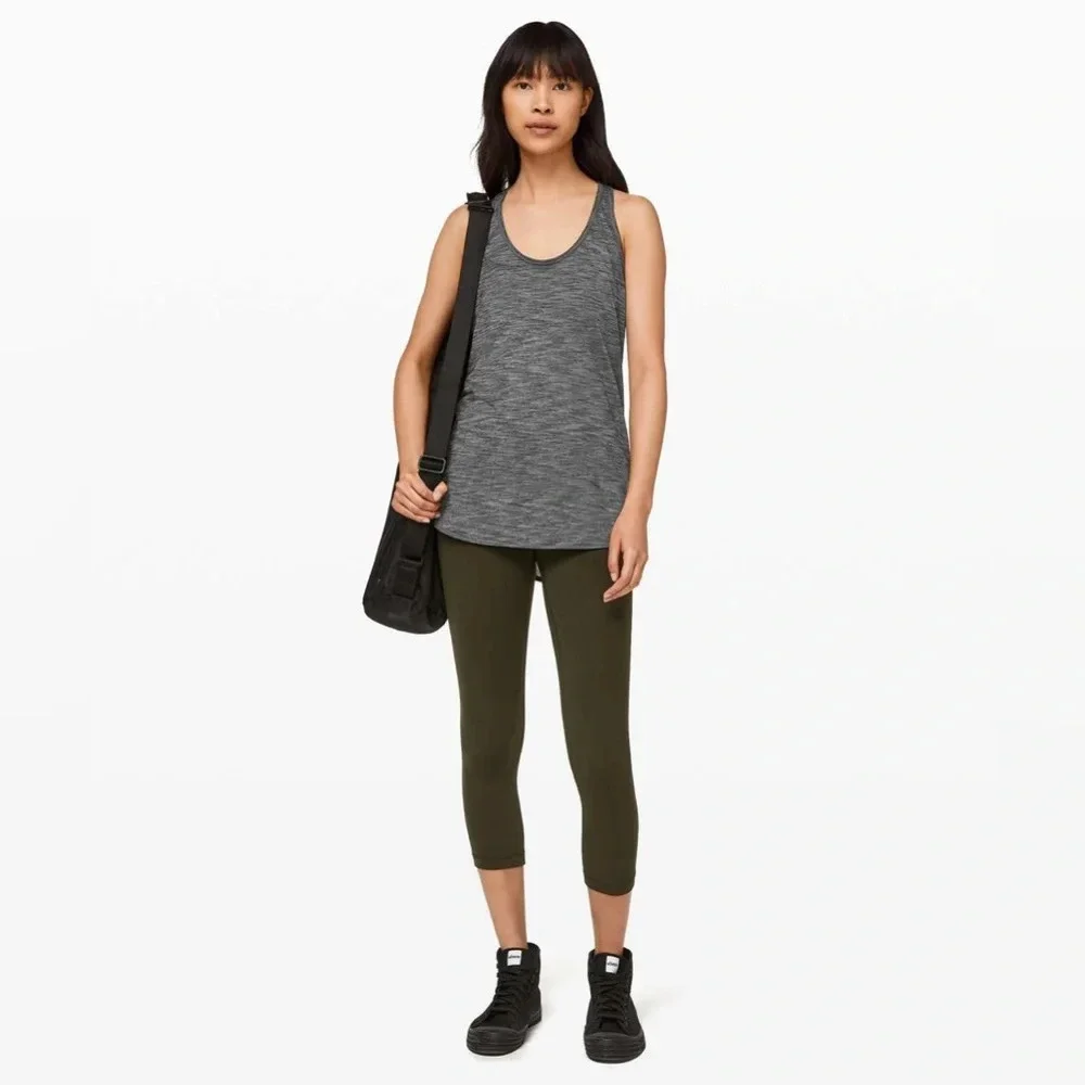 Lululemon Essential Tank Heathered Black
